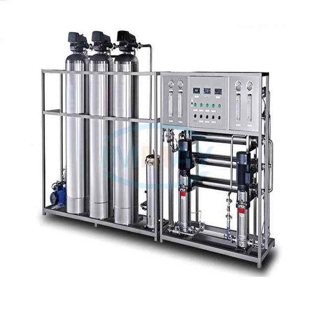150 جالون 2 مراحل آلة معالجة المياه RO الفولاذ المقاوم للصدأ