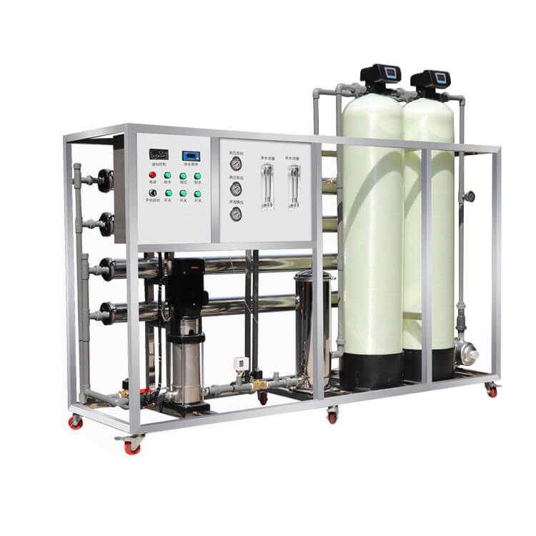 معدات معالجة المياه الصناعية 2T 1 المرحلة FRP RO